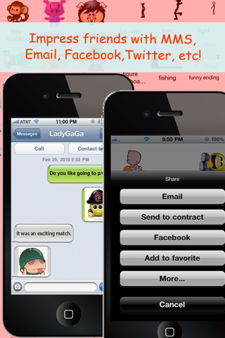 Animated Emotions™ for MMS Text Message, Email!... screenshot 4