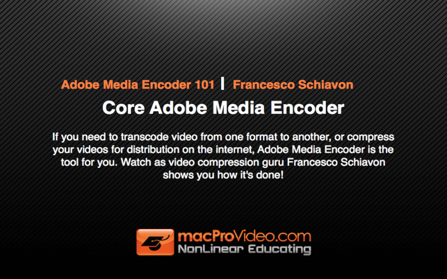 Course For Adobe Media Encoder(圖1)-速報App