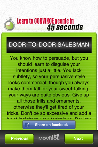 Learn to convince people in 45 seconds screenshot 4