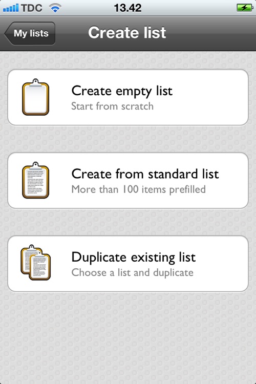 Packing Lists
