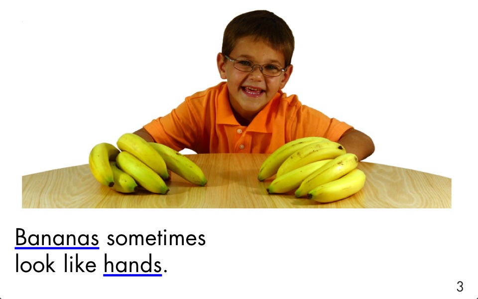 Bananas Sometimes - LAZ Reader [Level B–kindergarten] screenshot 2