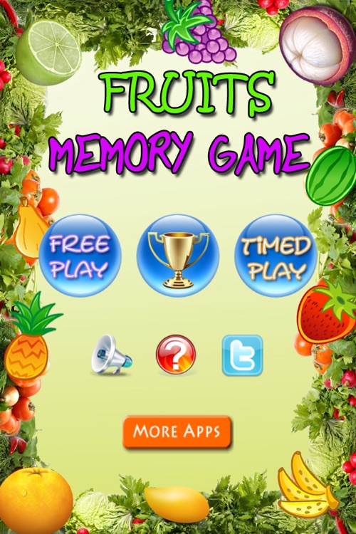 Fruits Memory Game