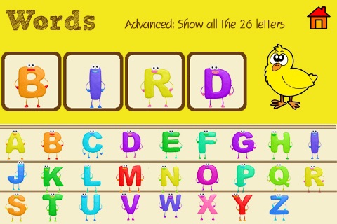 Words Free - 4 letter words and spelling (100+ words) Education