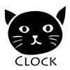 Cat Glass Clock