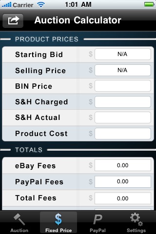 eBay & PayPal Fee Calculator