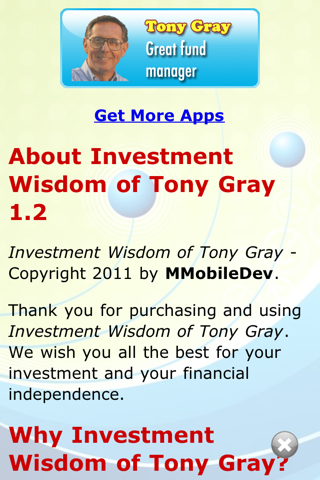 Investment Wisdom of Tony Gray (Lite version) screenshot 3