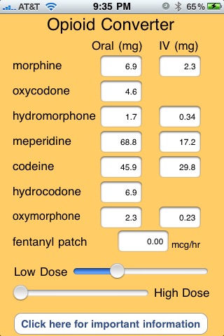 Opioid Converter