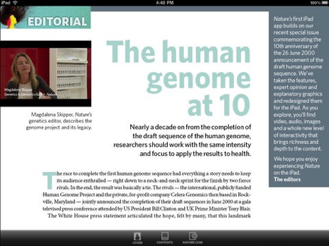 Nature Human Genome Special Edition screenshot 3