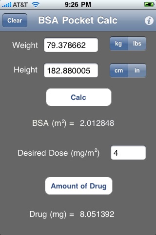 BSA Pocket Calculator