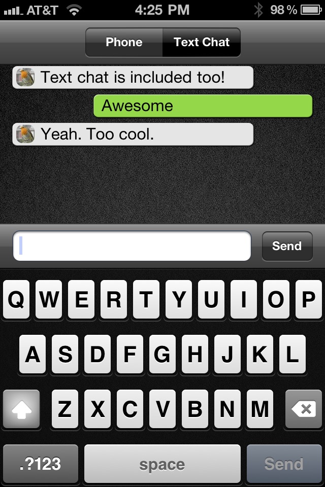 GamePhone - Free voice calls and text chat for Game Center screenshot 3