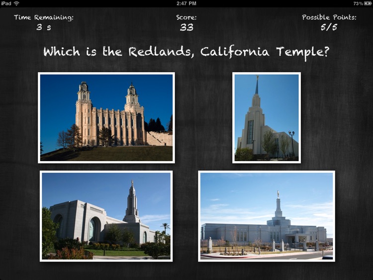 LDS Temple Quiz for iPad