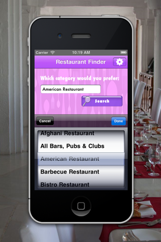 Restaurants, Bars, Pubs & Clubs Finder Lite screenshot 3