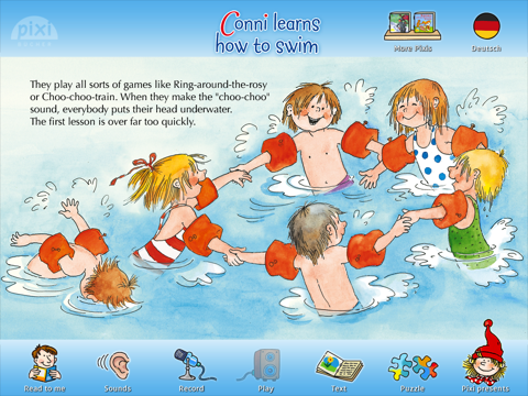 Pixie Book "Connie Learns How to Swim" screenshot 2