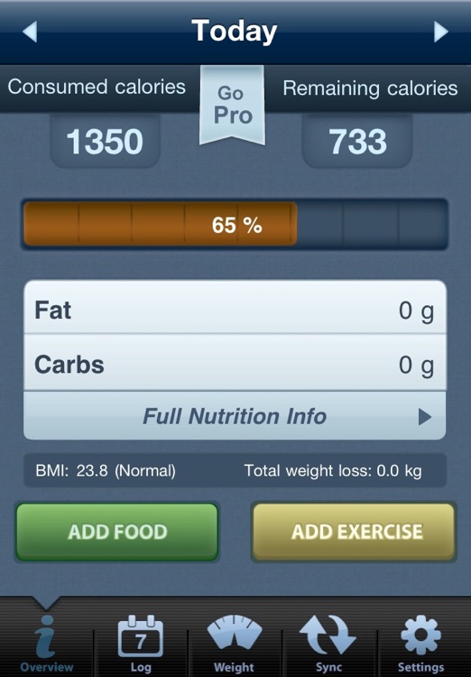 Calorie Counter Free by Tap & Track by nanobitsoftware.com