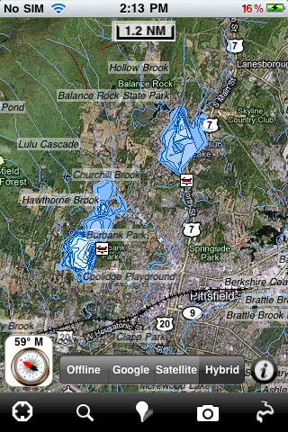 Massachusetts lakes chart GPS fishing Navigator screenshot 2