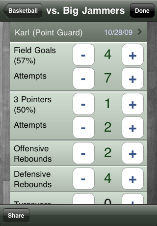 GameTrac - Stats Book & Score Keeper for Sports screenshot 2