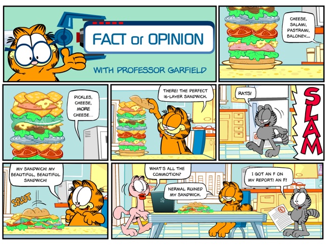 Professor Garfield Fact or Opinion