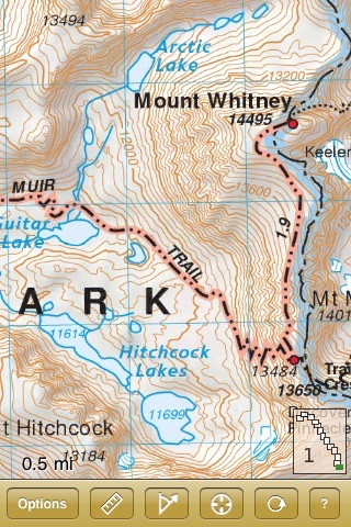John Muir Trail Map screenshot 2