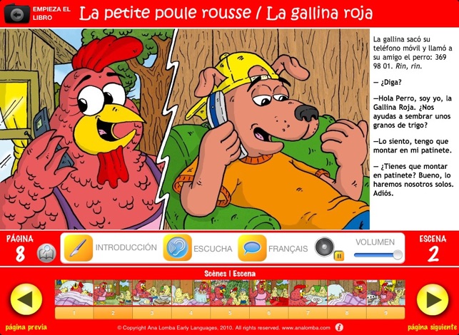 Ana Lomba – Francés para niños: La gallina roja (Cuento bili(圖5)-速報App