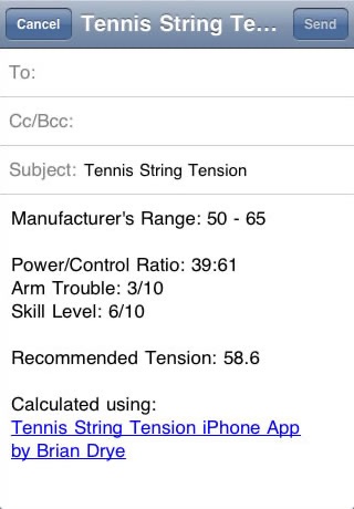 Tennis String Tension