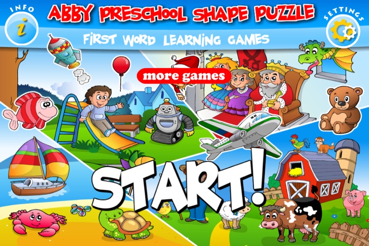 Abby - Preschool Shape Puzzle - First Word FREE (Vehicles and Animals under the Sea)