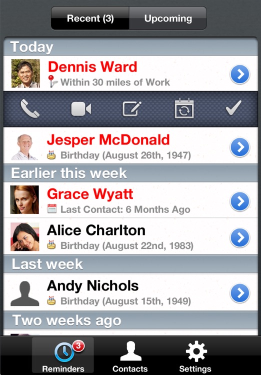 iKeepInTouch - Automated and Location-based Reminders