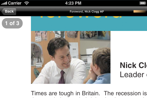 Liberal Democrats Euro Manifesto screenshot 2