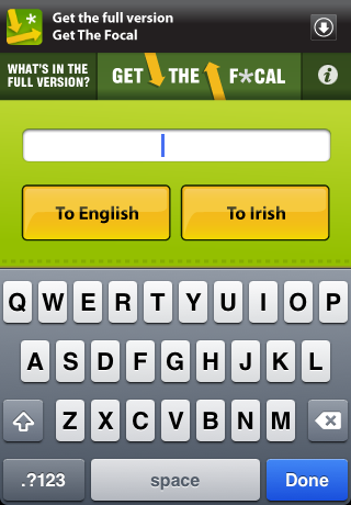 Get The Focal Free Irish Translator screenshot 3