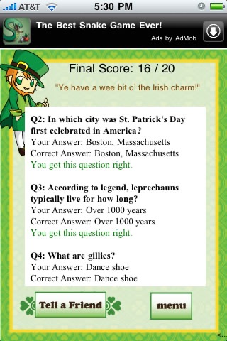 A St. Patrick's Day Quizzle™ screenshot-3