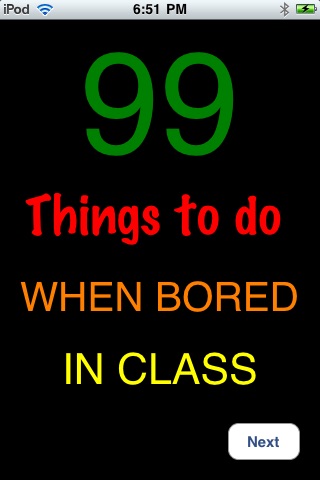 99 Things To Do When Bored In School