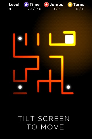 Neon Zone Free - a tilt and turn puzzle screenshot 4