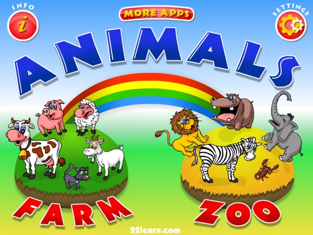 Animals - Zoo and Farm - Kids HD by 22learn(圖1)-速報App