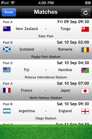 Rugby 2011: England Ultimate Supporter App screenshot 4