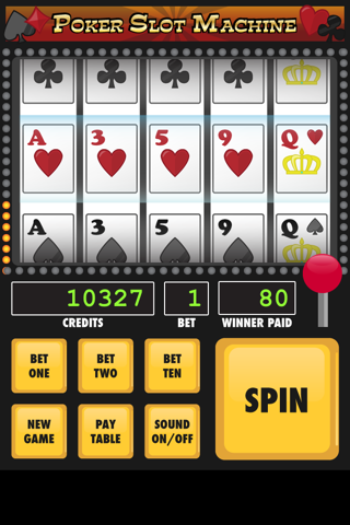 Poker Slot Machine Free screenshot 3