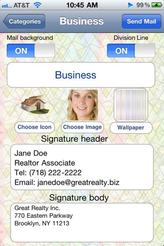 Cool Email Signatures "Free Edition" screenshot 2