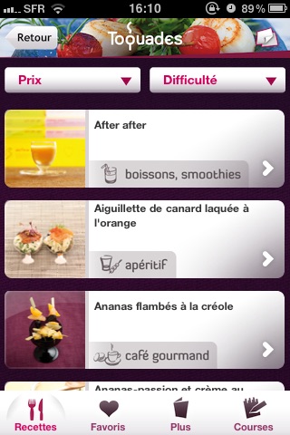 Toquades -  Plus de 250 recettes pour les toqués de cuisine screenshot-4