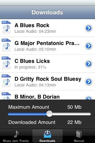 How to cancel & delete Blues JamTracks from iphone & ipad 3