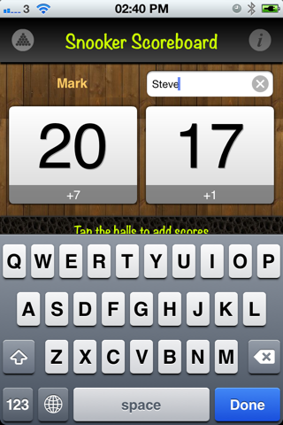 Snooker Scoreboard screenshot 3