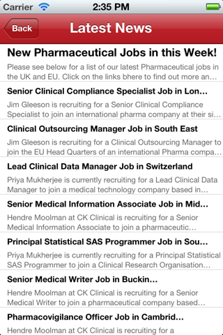 ClinicalJobs - náhled