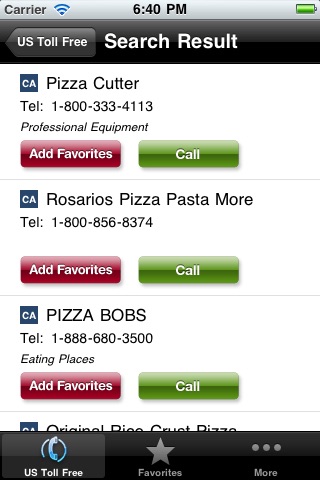 USTollFree (US Toll Free Number Search) screenshot 2