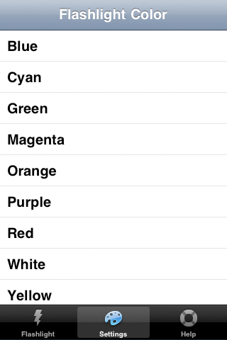 ColorFlashlight screenshot 2