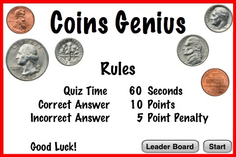 Coins Genius Lite – Crazy Coin Counting Flash Cards Game For(圖2)-速報App