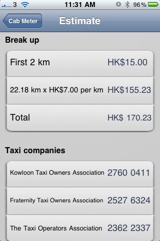 Cab Meter - Hong Kong Taxis screenshot-3
