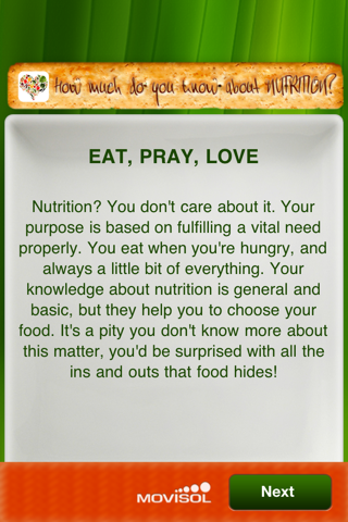 How much do you know about nutrition? screenshot 3