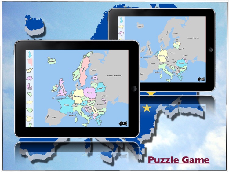 Europe Map Game HD
