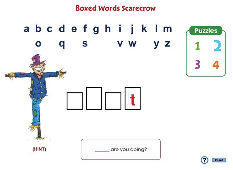 Scarecrow Word Puzzles