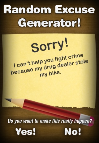 Random Excuse Generator screenshot-4