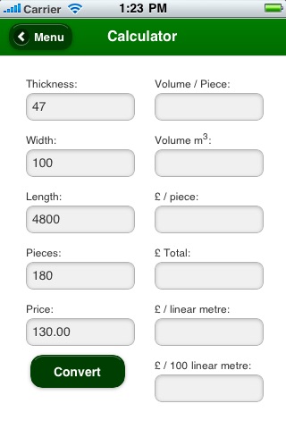 BSW Timber Calculator