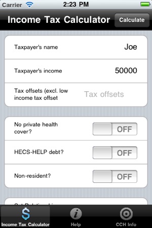 CCH Income Tax Rates Calculator Lite(圖1)-速報App