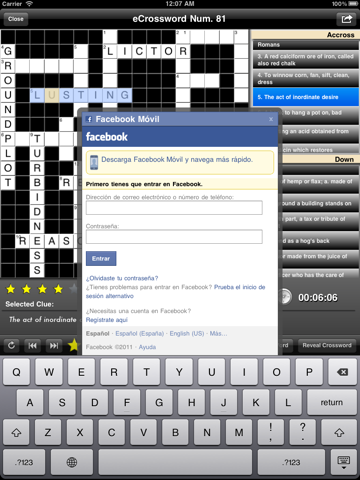 eCrosswords Lite screenshot 4